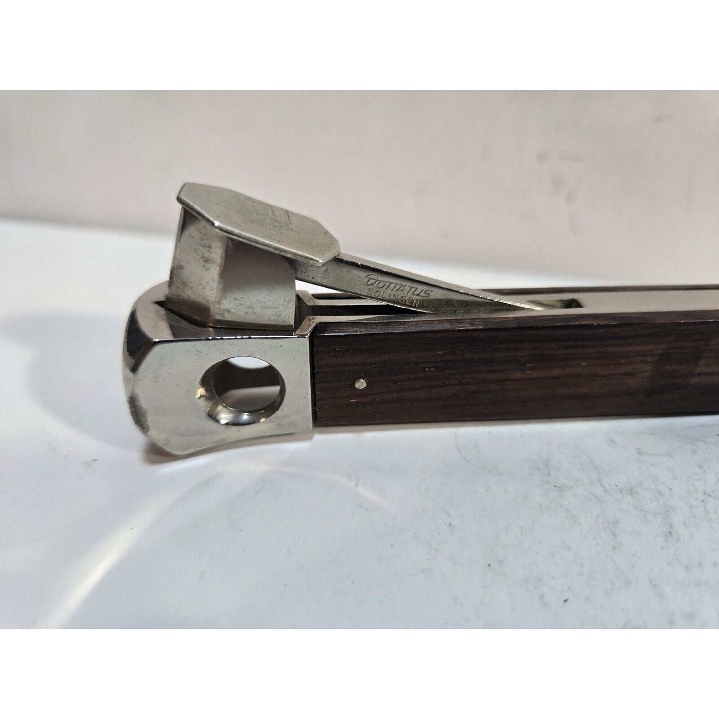 Vintage Working German Donatus Solingen Silver Tone Cigar Cutter 6872/6