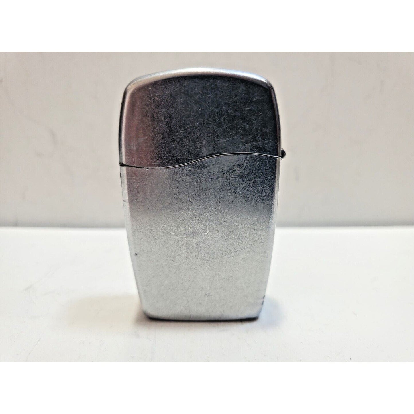 Working Vintage 2005 Zippo Blu Classic Chrome Butane Lighter 6319/33