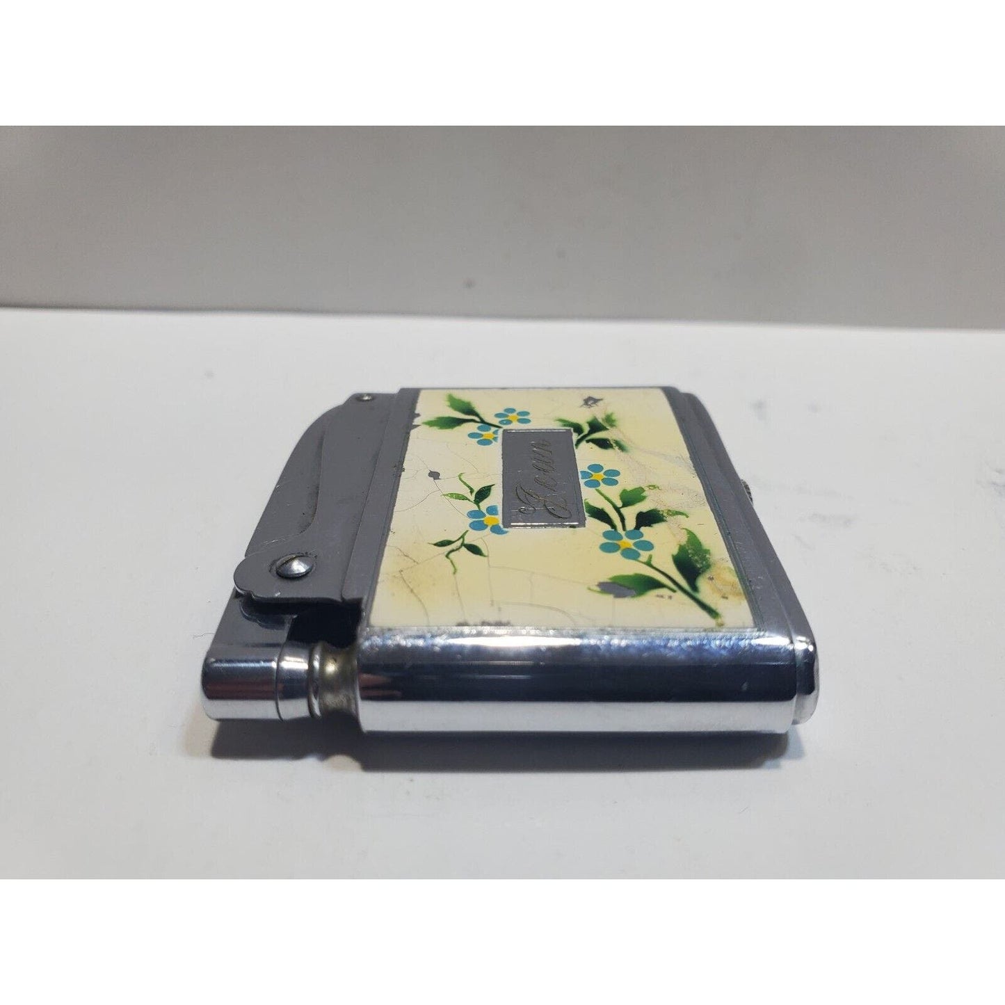 Vintage Working Ronson ADONIS Silver Tone Lighter 6668/26