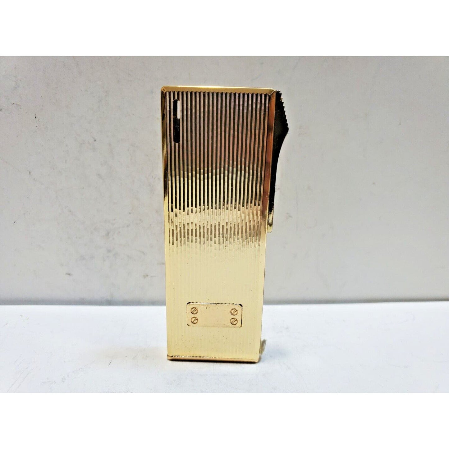 NOS Working Vintage BATTAT Gold Tone Lighter 6417/34