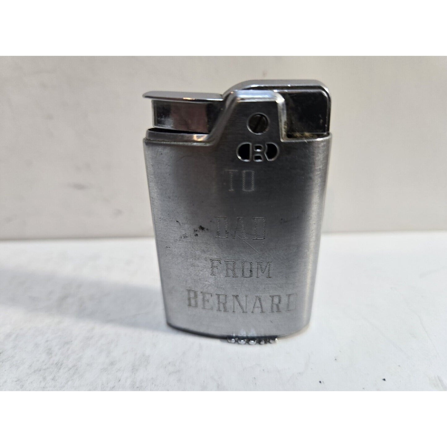 Vintage Working Ronson Capri 1956 Lighter Silver 1640/26