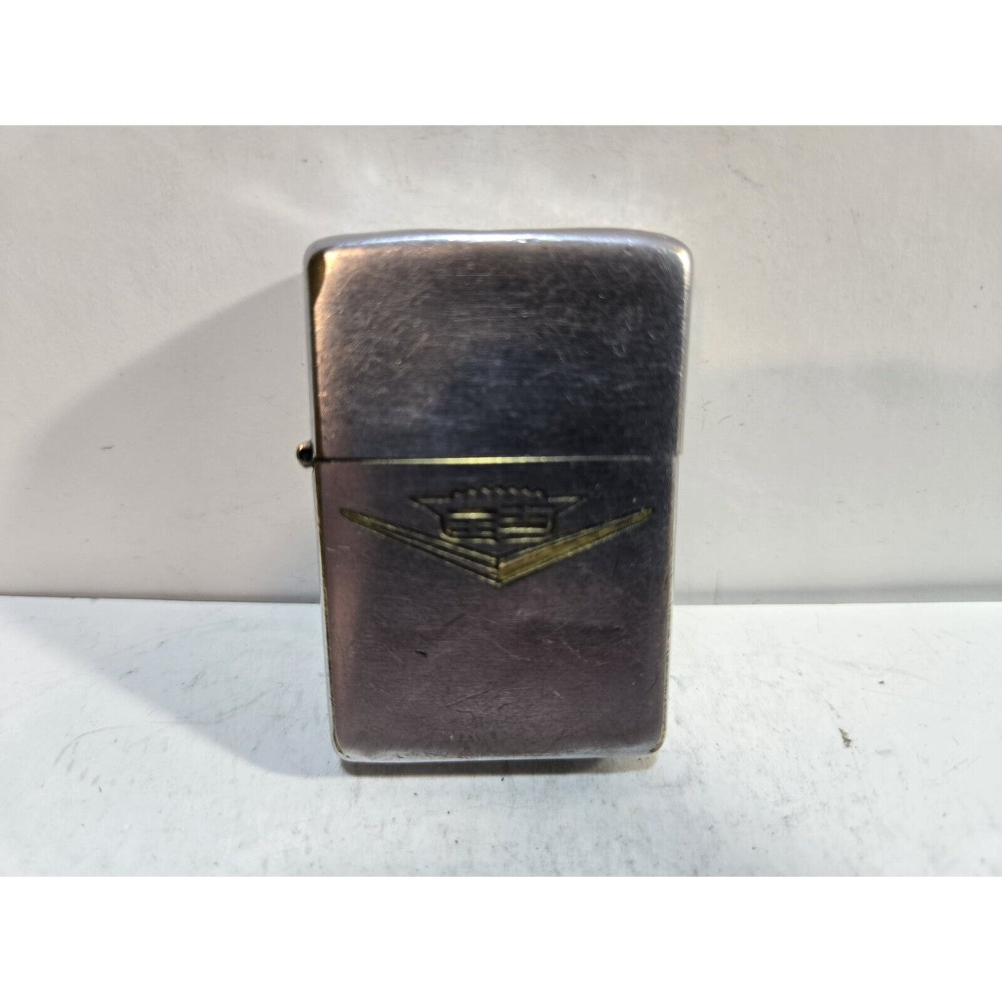 Vintage Working ZIPPO Cadillac Logo Lighter Pat 2517191 7292/33