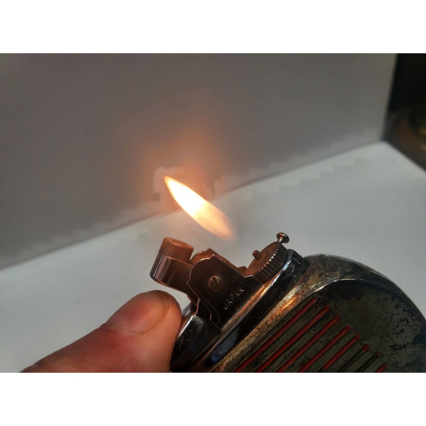 Working Vintage 50s Comoys of London Japan Table Lighter Golf Ball, Club 6626/40