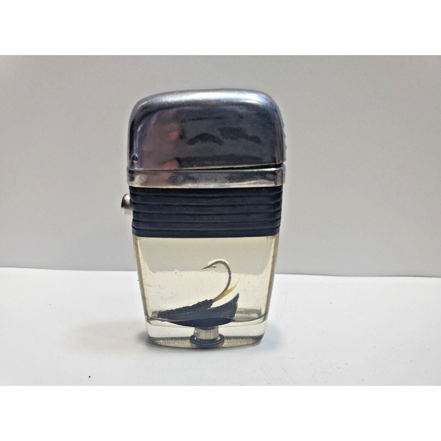 Pipe Working Vintage Scripto Vu Lighter Fly Fishing Hook Lure 6537/29