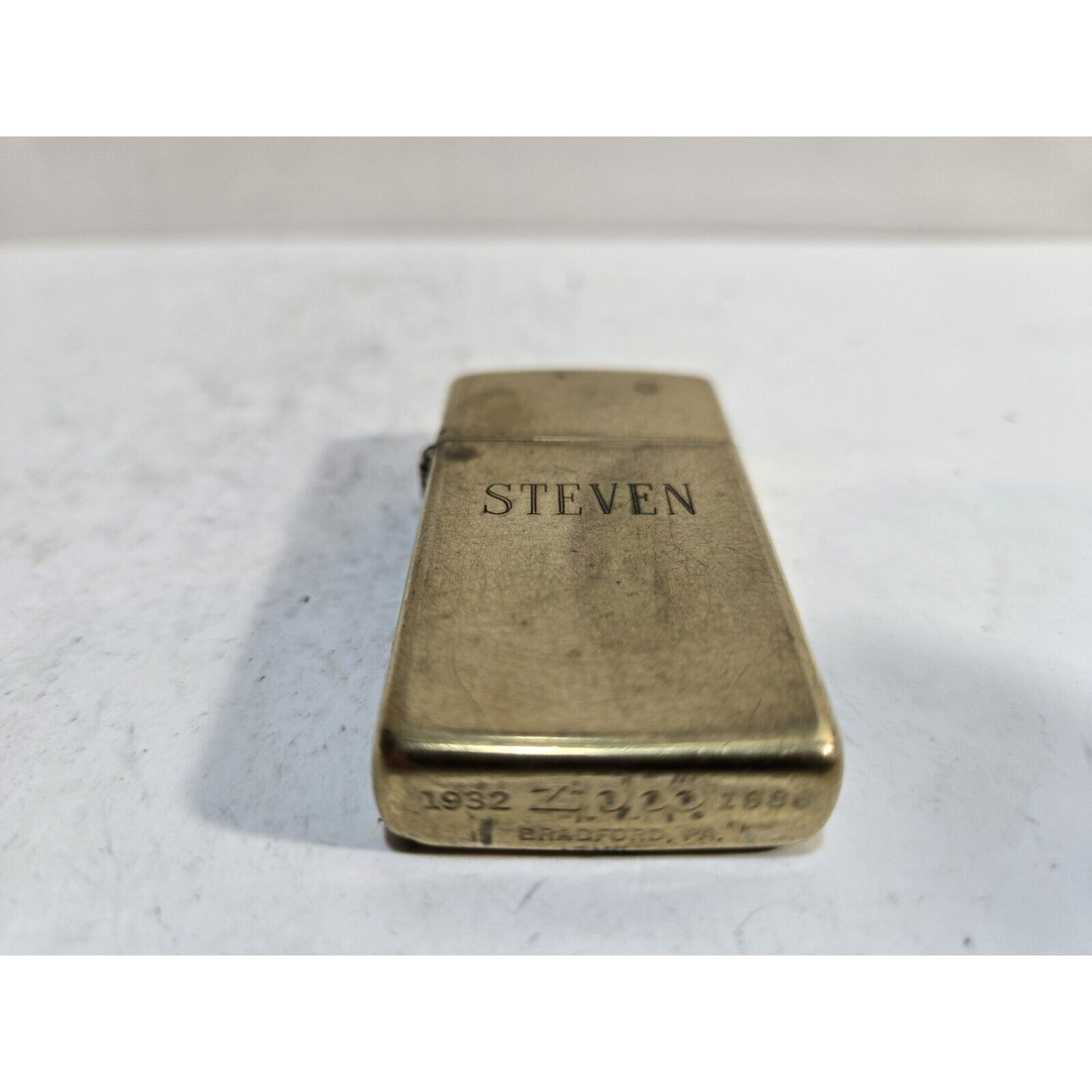 Vintage Working Zippo Brass Lighter 7379/33