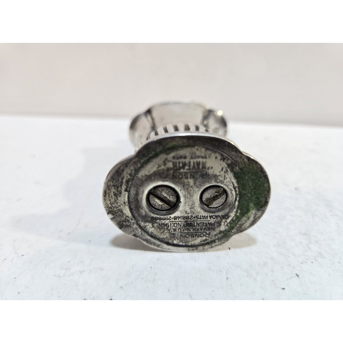 Vintage Working Ronson Mayfair Silverplate Table Lighter 1950s 7395/13