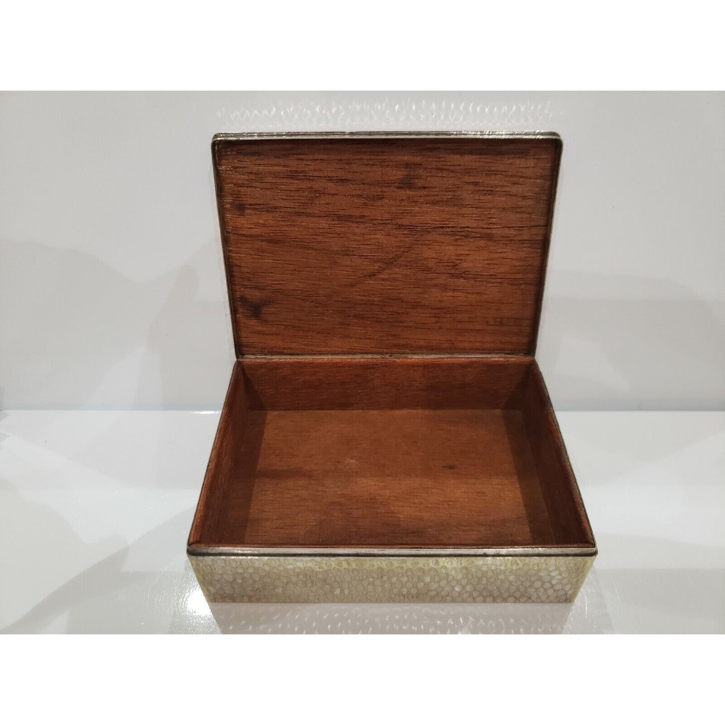 Engraved Silver Cigarette Case / Humidor, Morgan Co, Germany 383/17