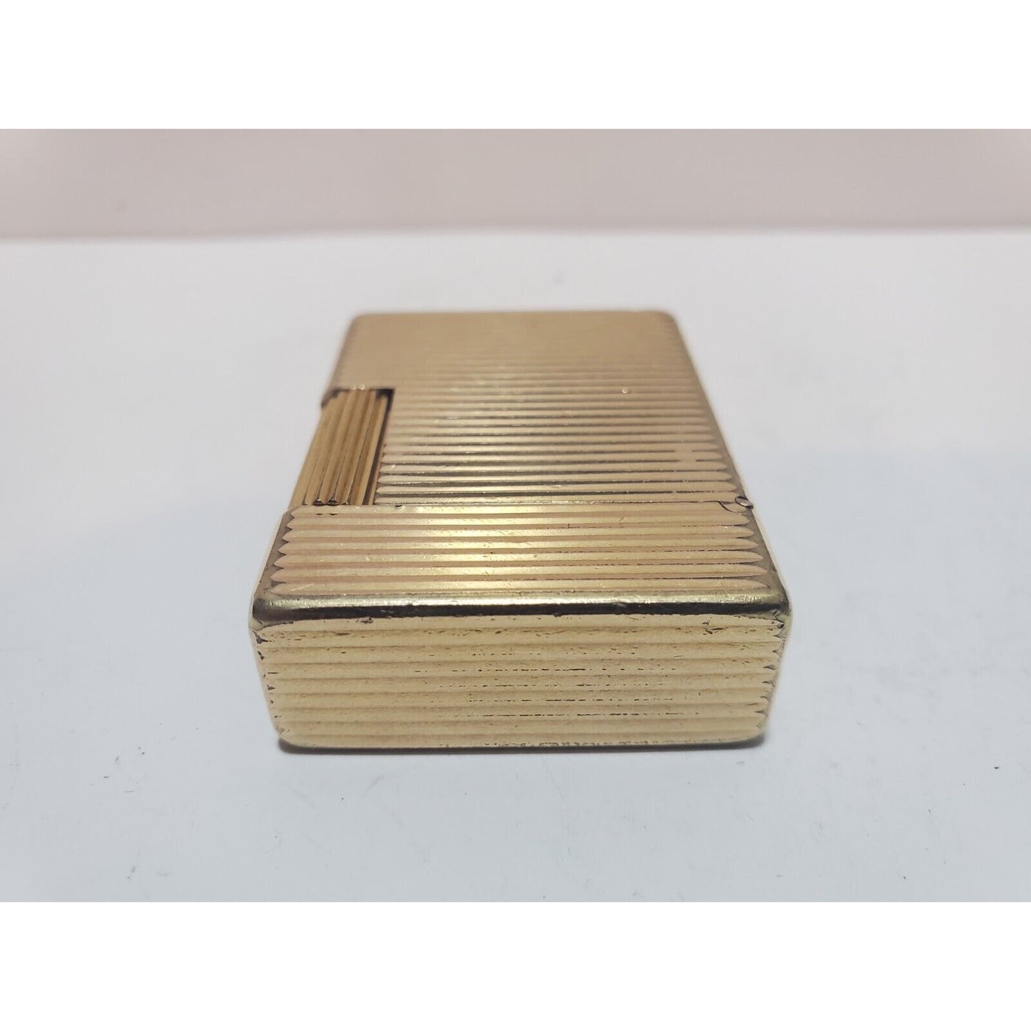 Working ST Dupont Lighter Line 1 Small- Paris, France- Gold-Plated 6885/37
