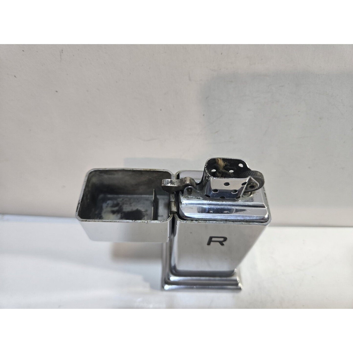 Working 1940s #2 Zippo Barcroft 4 Barrel Hinge Table Lighter , Very Rare 4.25”