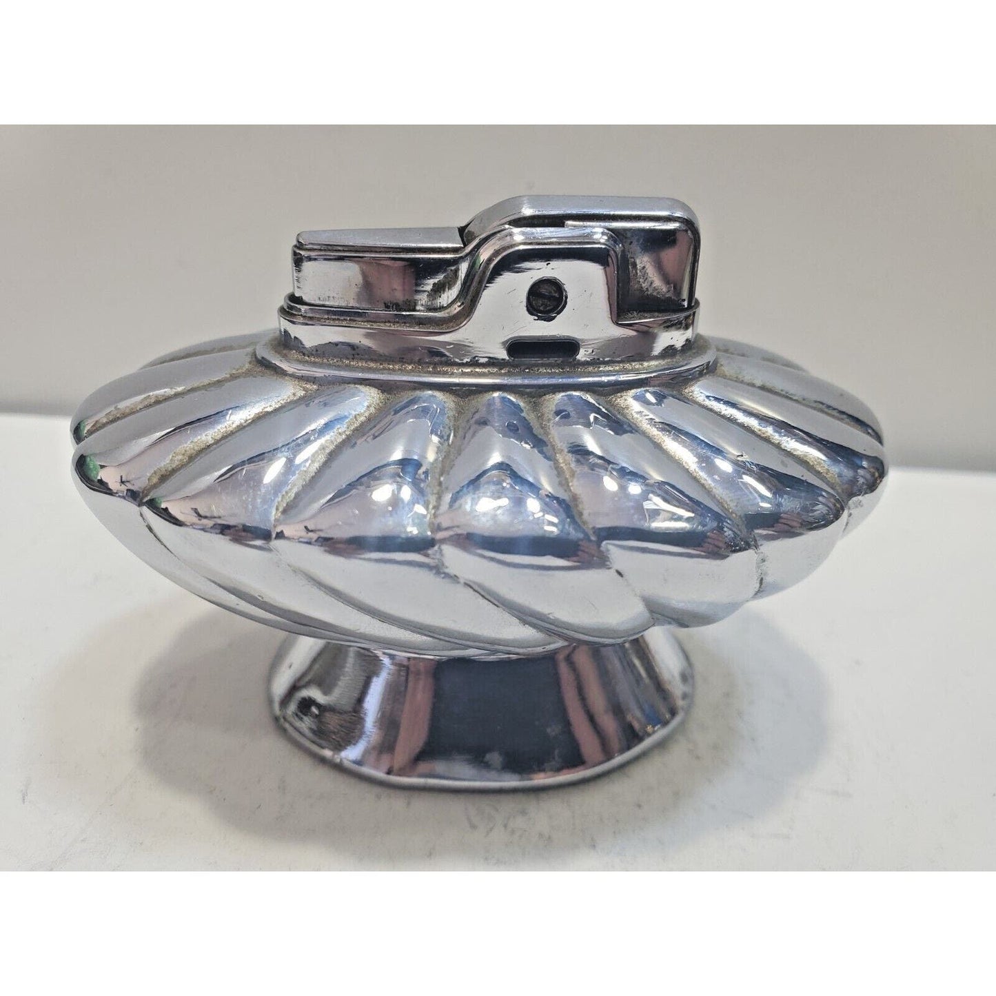 Working Ronson Regal Silver Finish Table Lighter Circa 1950 6650/13
