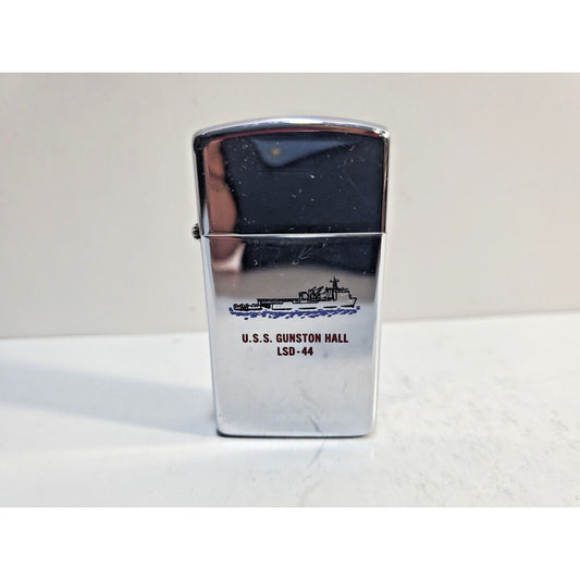 Vintage Working Zippo Lighter USS Gunston Hall LSD-44 6781/33
