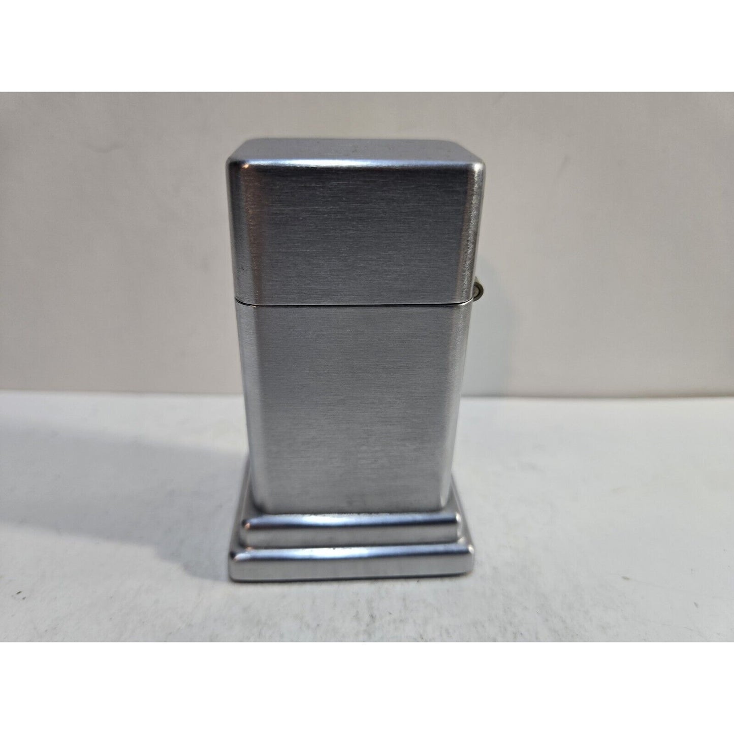 Vintage Working 1950s Zippo Barcroft Table Lighter Lorain National Bank 7442/13