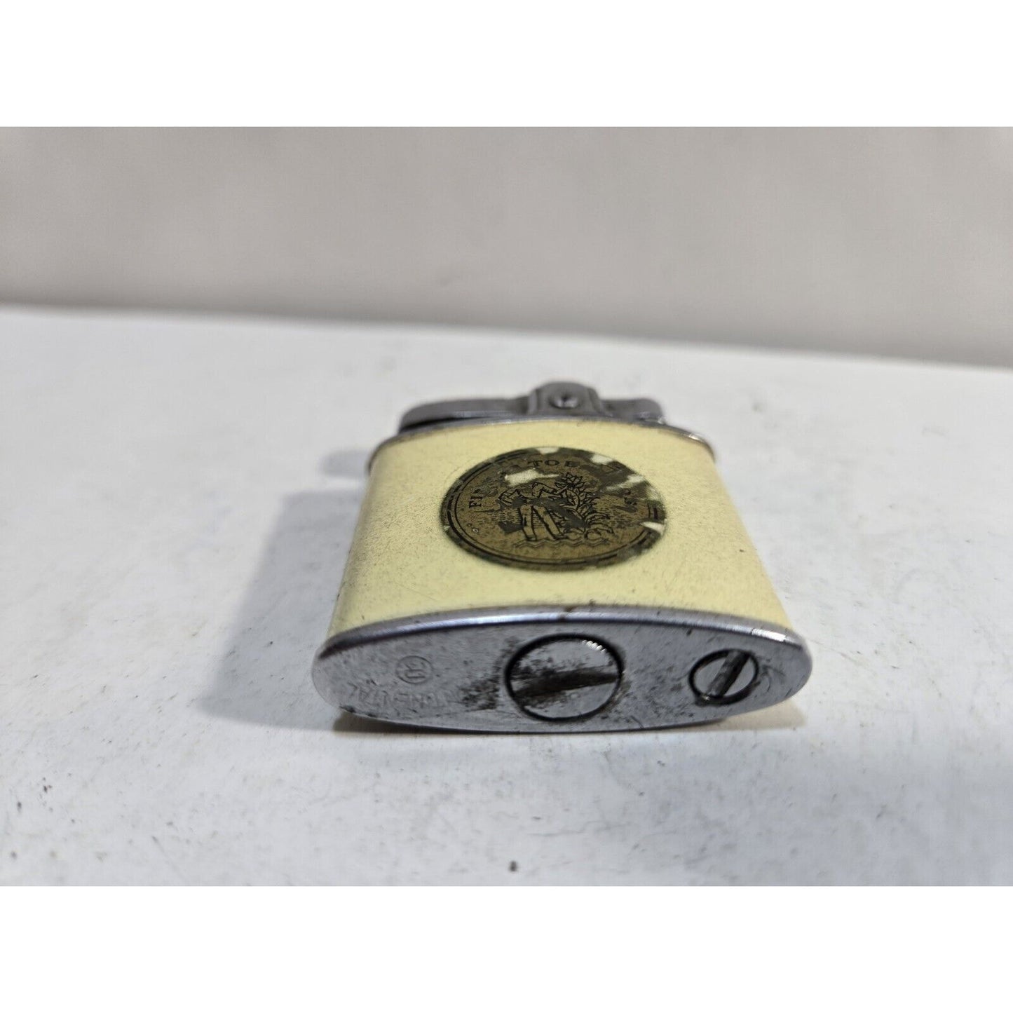 VTG 1950´s WORKING "FINEST TOBACCOS" 2 SIDED MODERNLITE AUTOMATIC LIGHTER JAPAN