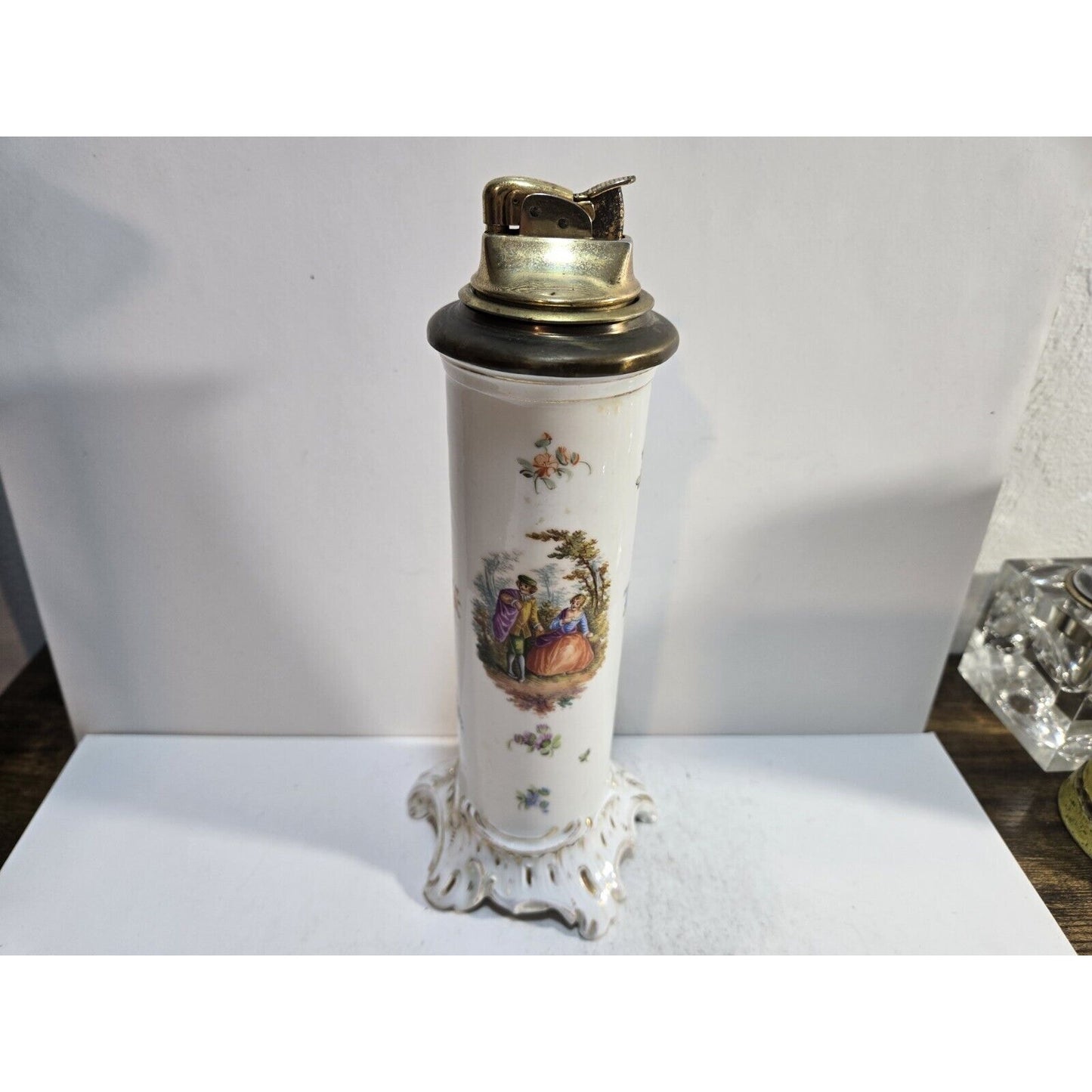 Vintage Working Evans Carl Thieme 8.5" Table Lighter 7470/40