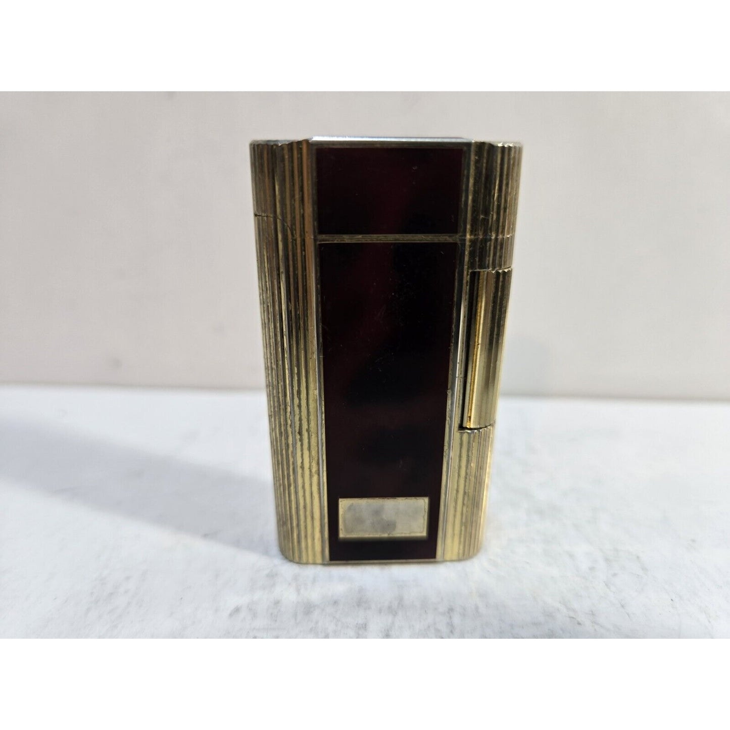 Vintage Zippo Contempo Enamel & Gold Tone Butane Lighter 6812/33