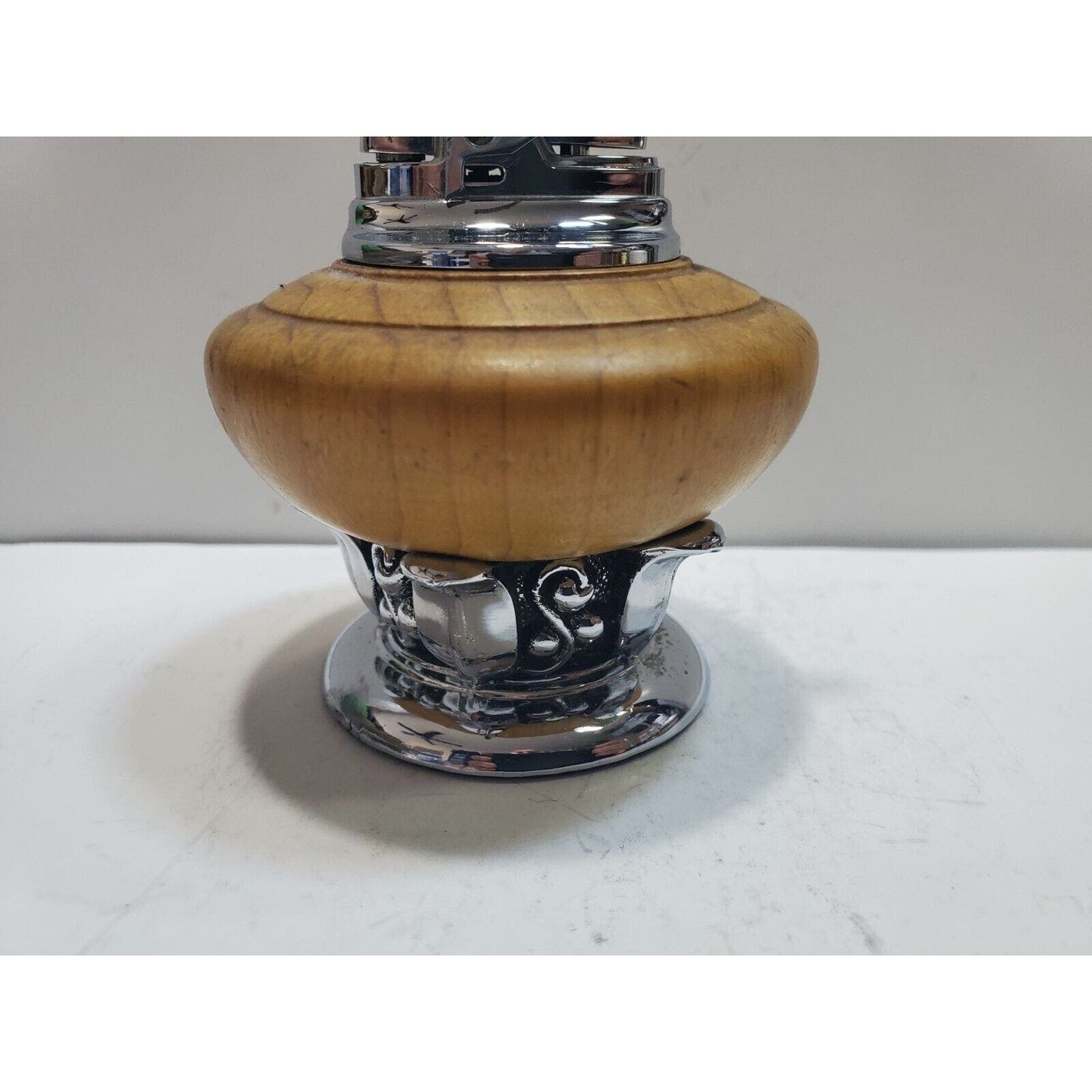 Working Vintage Ronson NORDIC Table Lighter Silver 6586/13