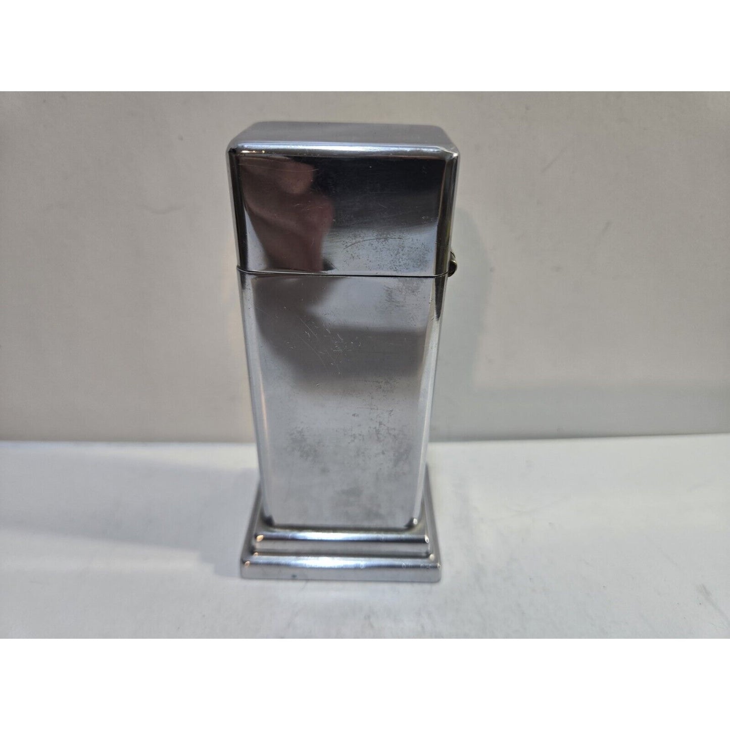 Working 1940s #2 Zippo Barcroft 4 Barrel Hinge Table Lighter , Very Rare 4.25”