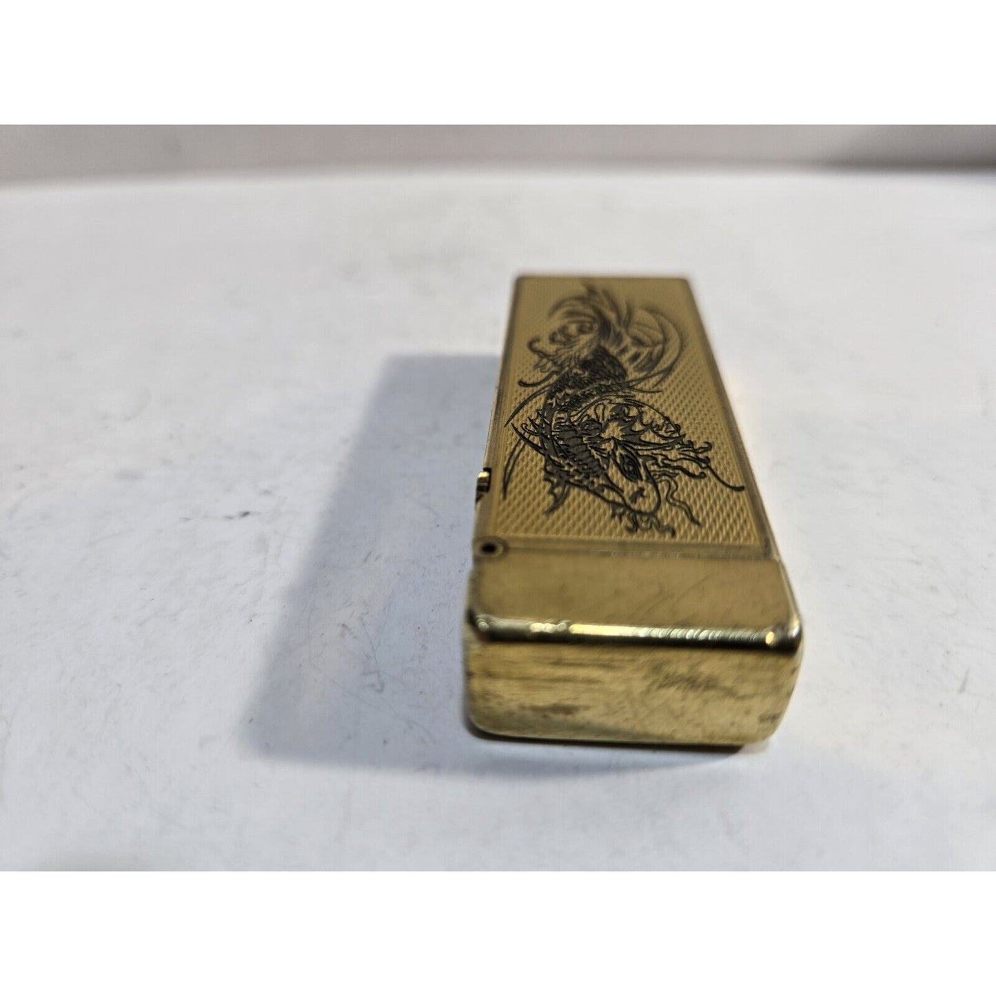 Working Vintage DUNHILL Rollagas Dragon Lighter Gold Tone SWISS MADE, 7074/37