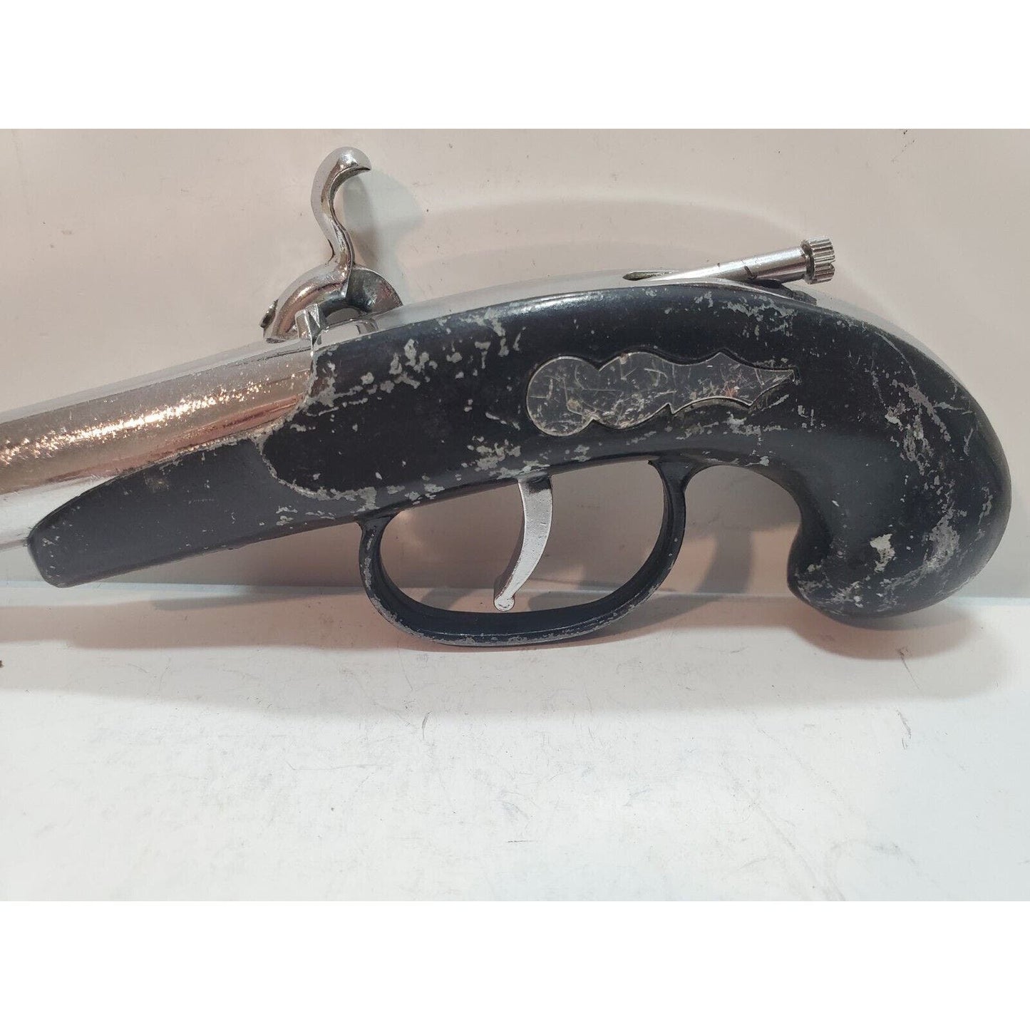 Flintlock Gun Dueling Pistol Table Cigarette Lighter Tobacciana Vintage 6281/28