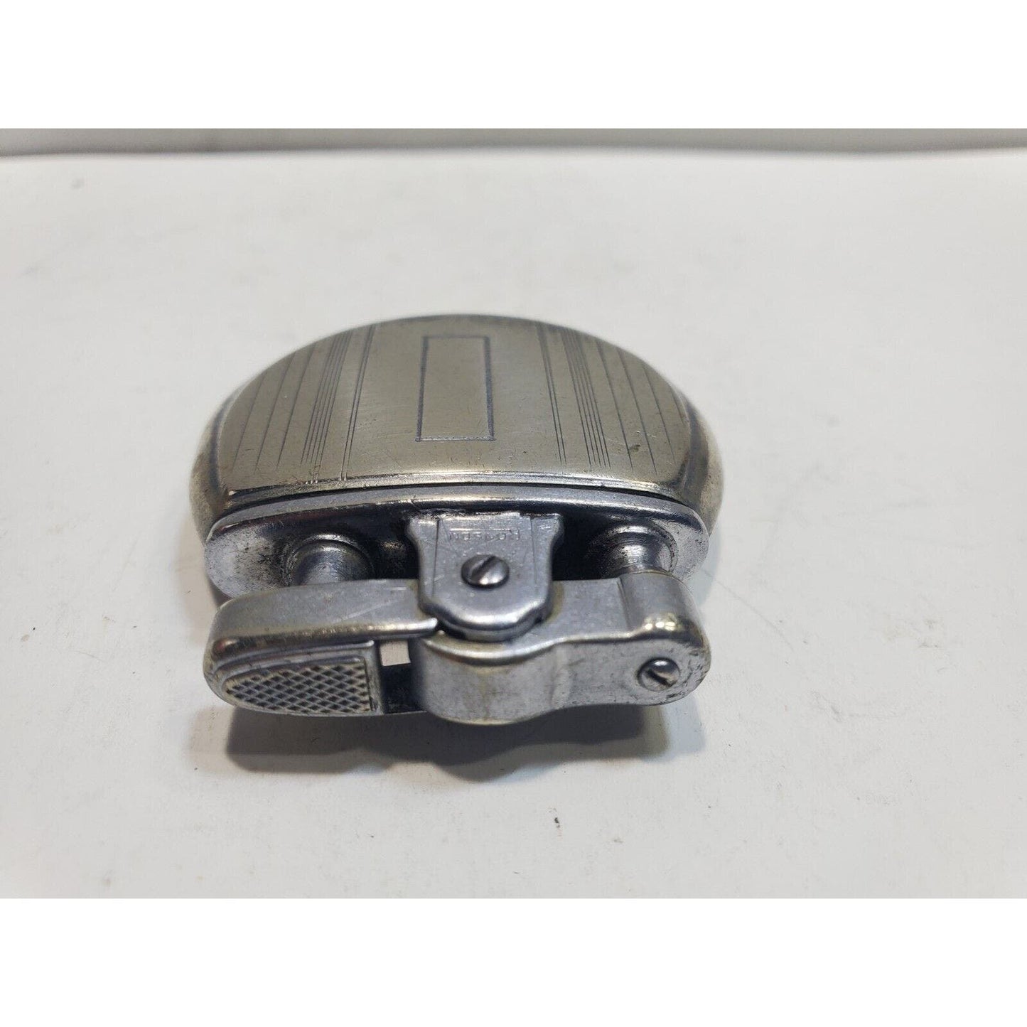 Vintage Working 1930's Ronson Rondette Silver Tone Lighter 6435/26