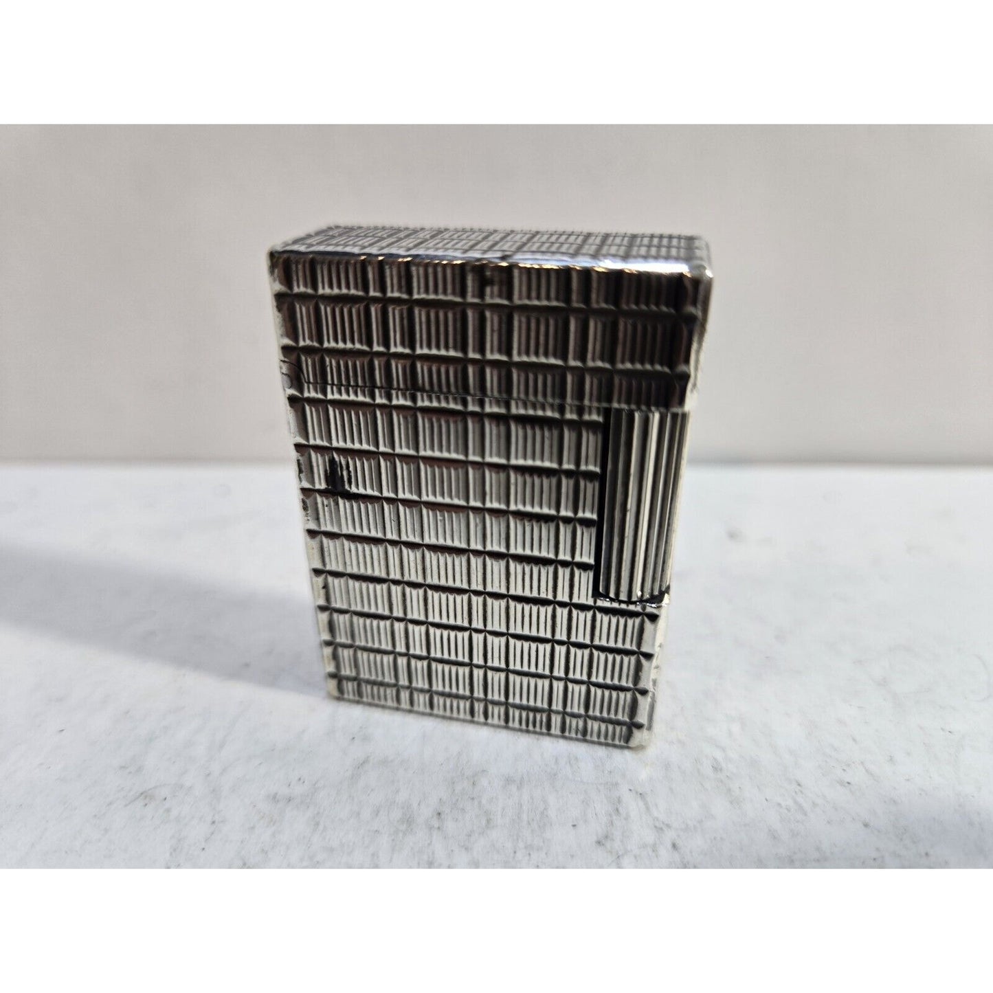 Working ST Dupont Lighter Line 1 Small- Paris, France- Silver Plated 7255/37