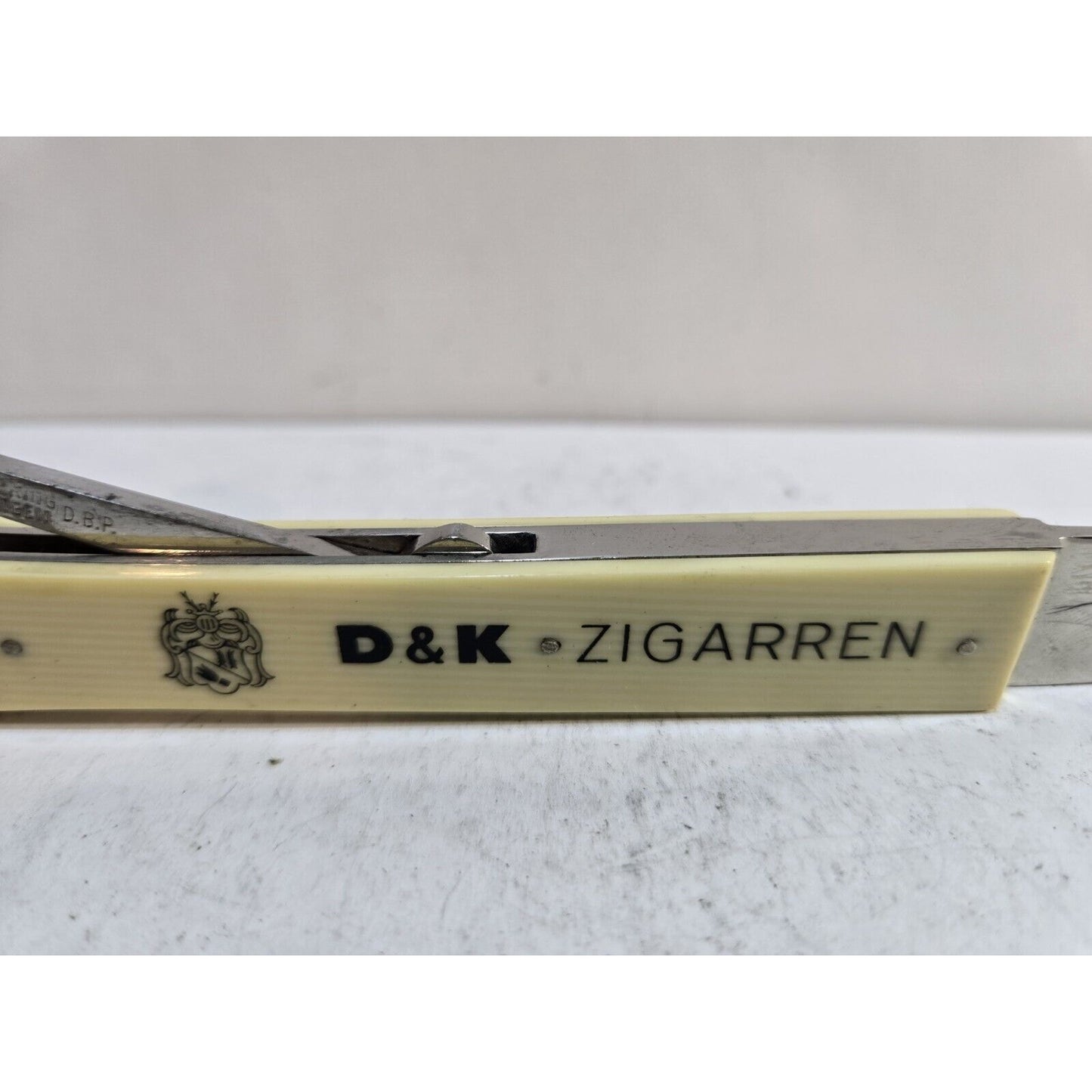 Vintage Cigar Cutter Solingen Germany D & K ZAGARREN 7112/6