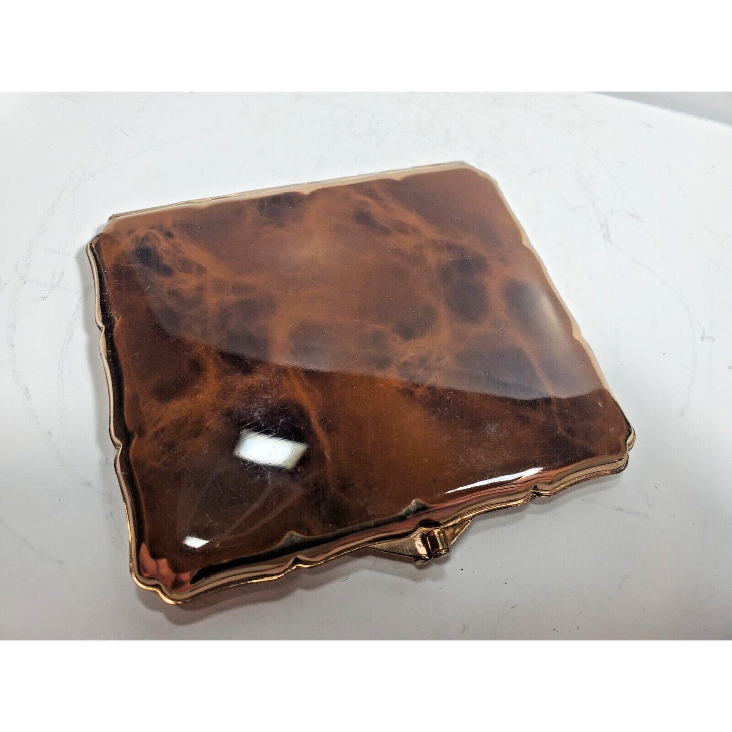 VINTAGE Working Stratton Enamel & Gold Cigarette Case England 5911/20