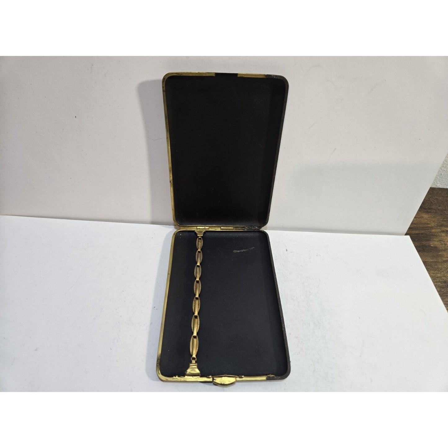 Dragon ANTIQUE Japan Komai Damascene K24 GOLD, SILVER Cigarette Case 7303/2