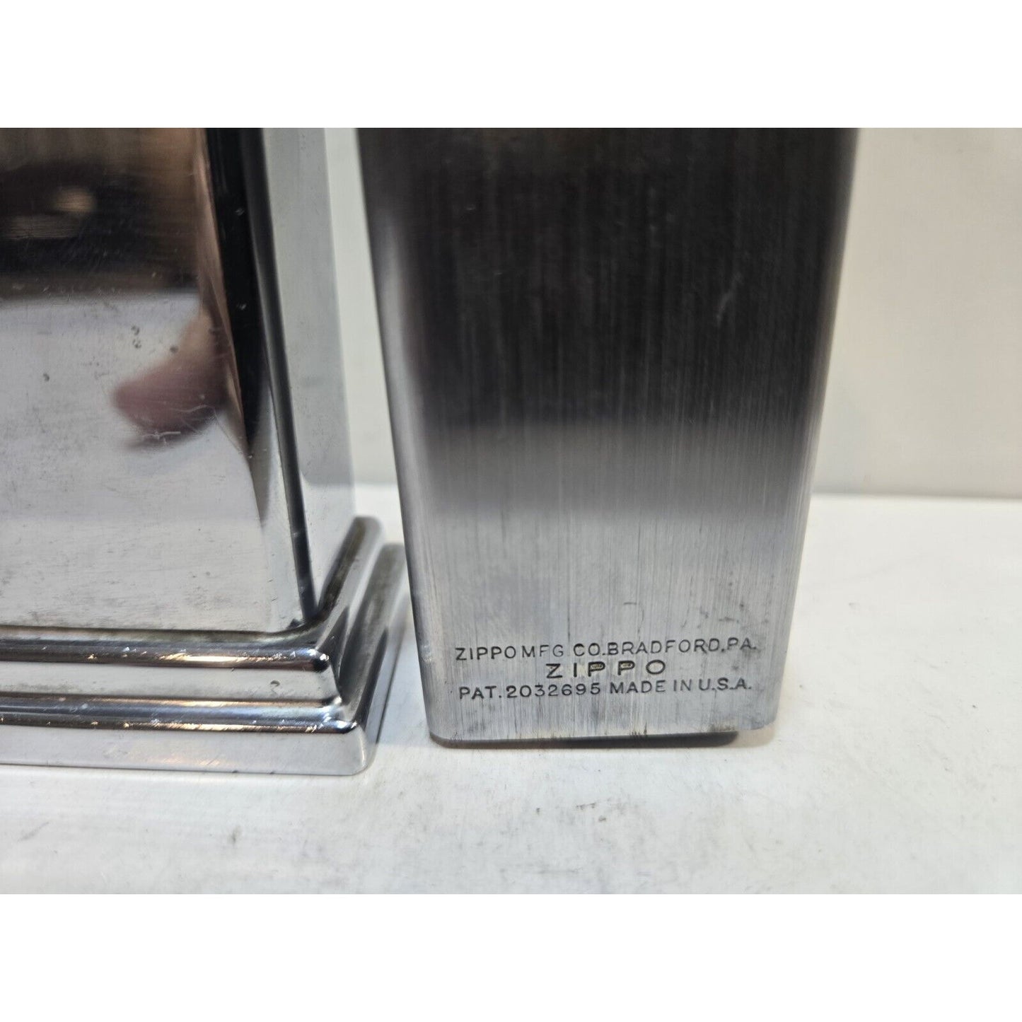 Working 1940s #2 Zippo Barcroft 4 Barrel Hinge Table Lighter , Very Rare 4.25”