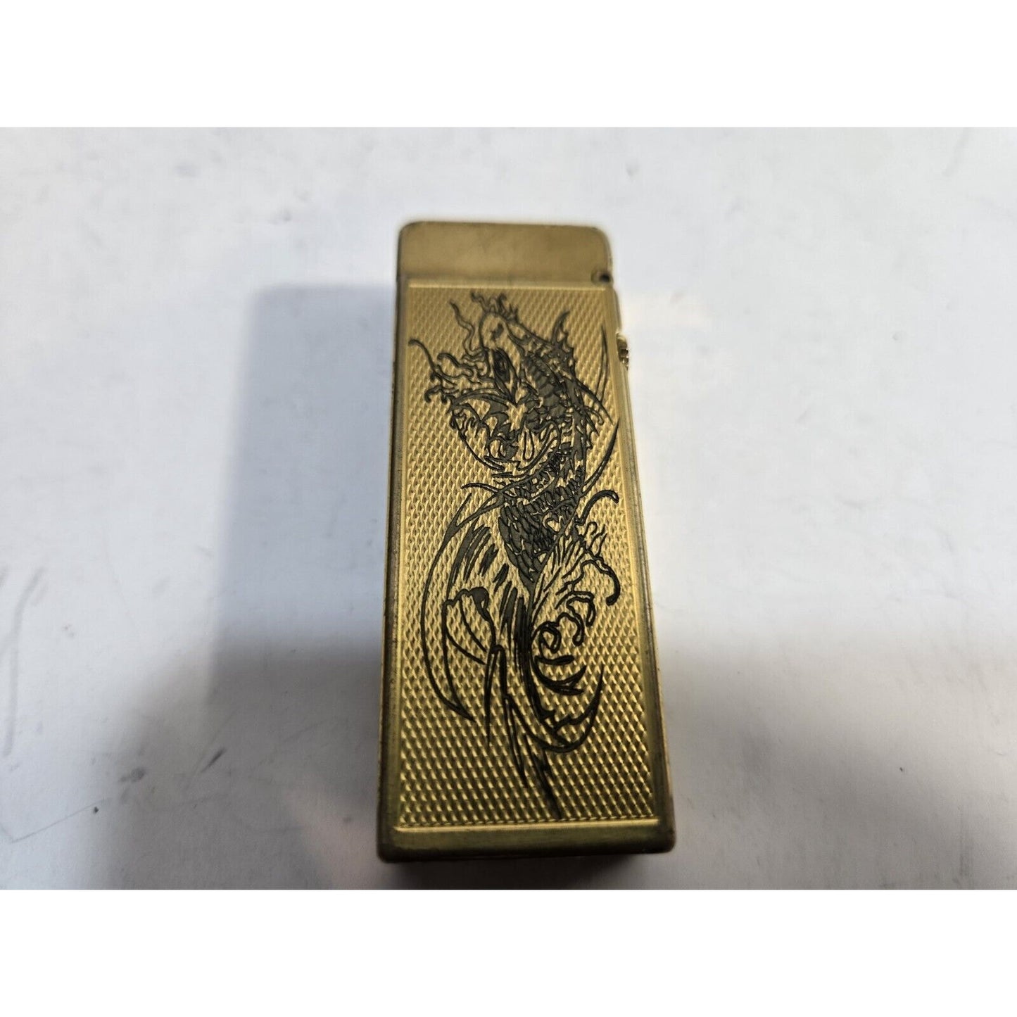 Working Vintage DUNHILL Rollagas Dragon Lighter Gold Tone SWISS MADE, 7074/37