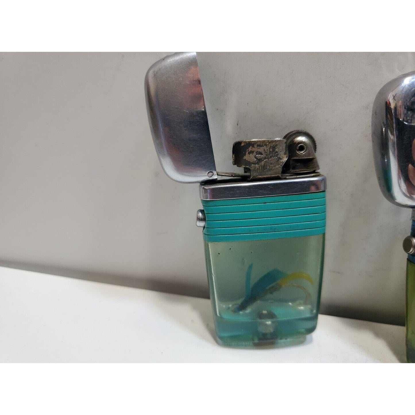 Lot of 2 Scripto VU Vintage Lighters 6416/29