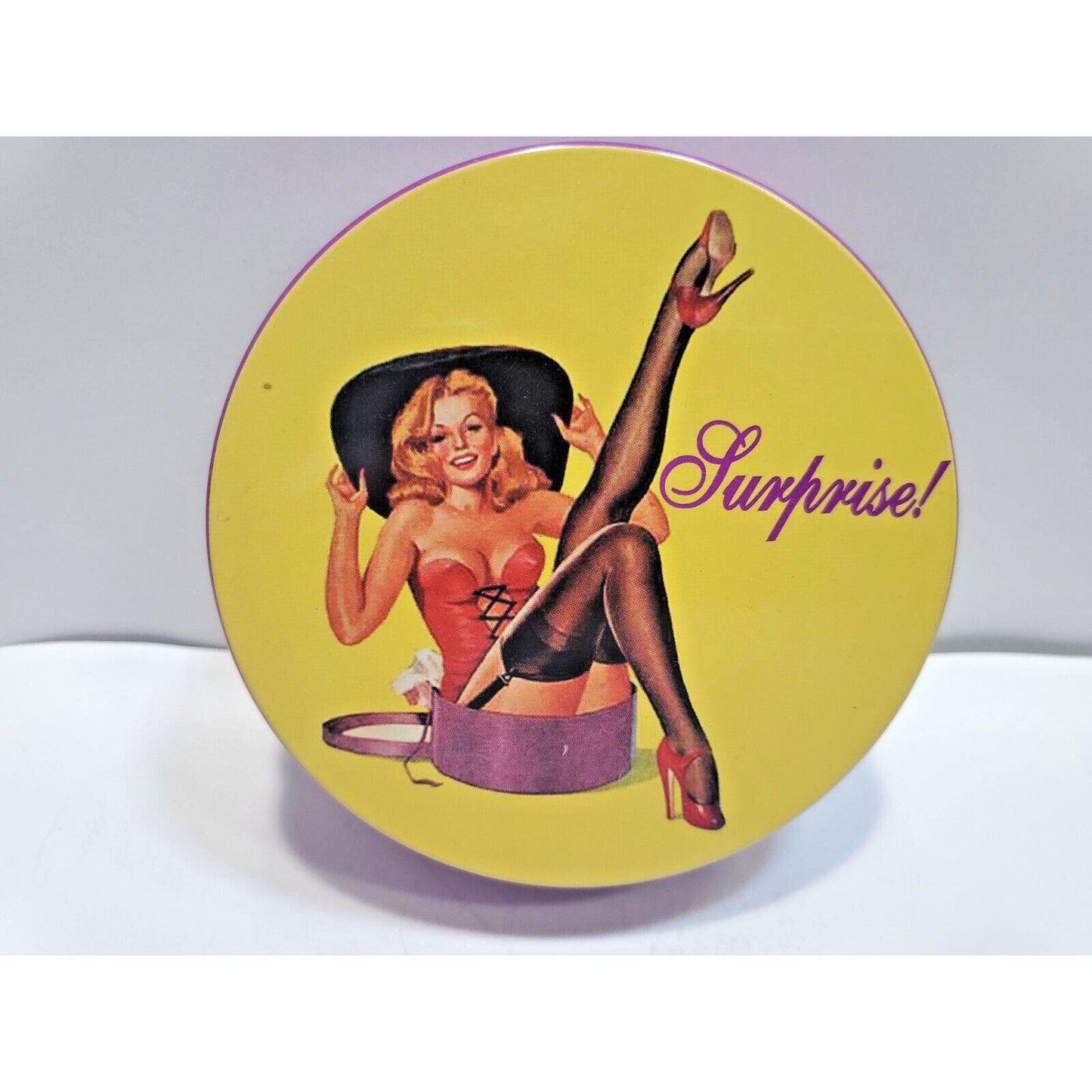 NOS Retro Pin-Up Girls 3.5" Coasters Set 6572/11