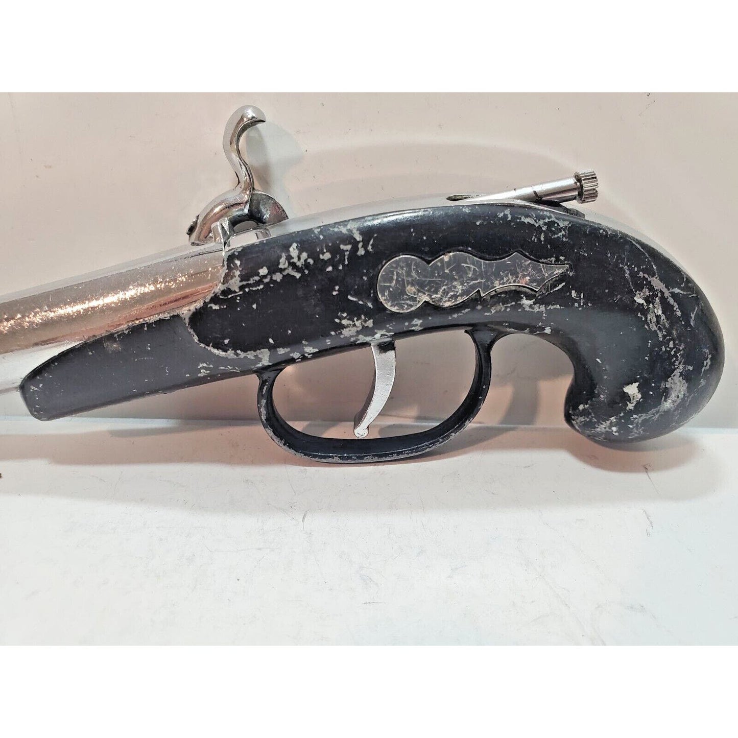 Flintlock Gun Dueling Pistol Table Cigarette Lighter Tobacciana Vintage 6281/28