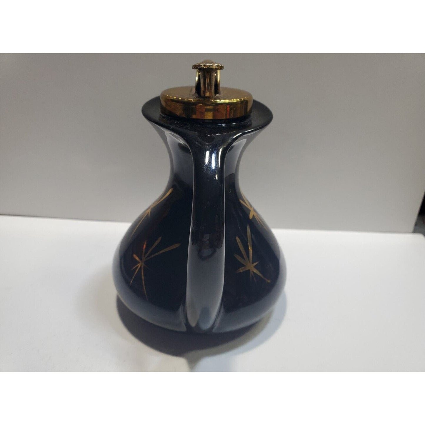 VINTAGE EVANS BONE CHINA 5" TABLE LIGHTER ART DECO GOLD TRIMMED 6678/13