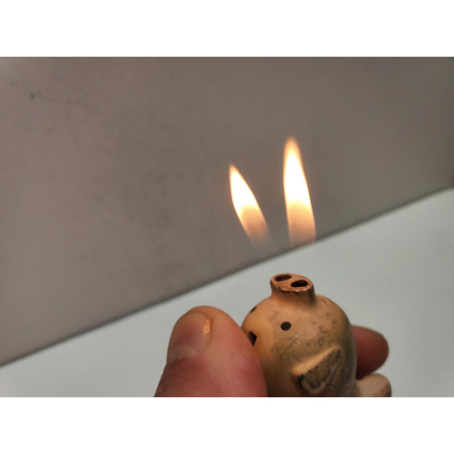Vintage Working Little Pig Double Flame Lighter 6380/28