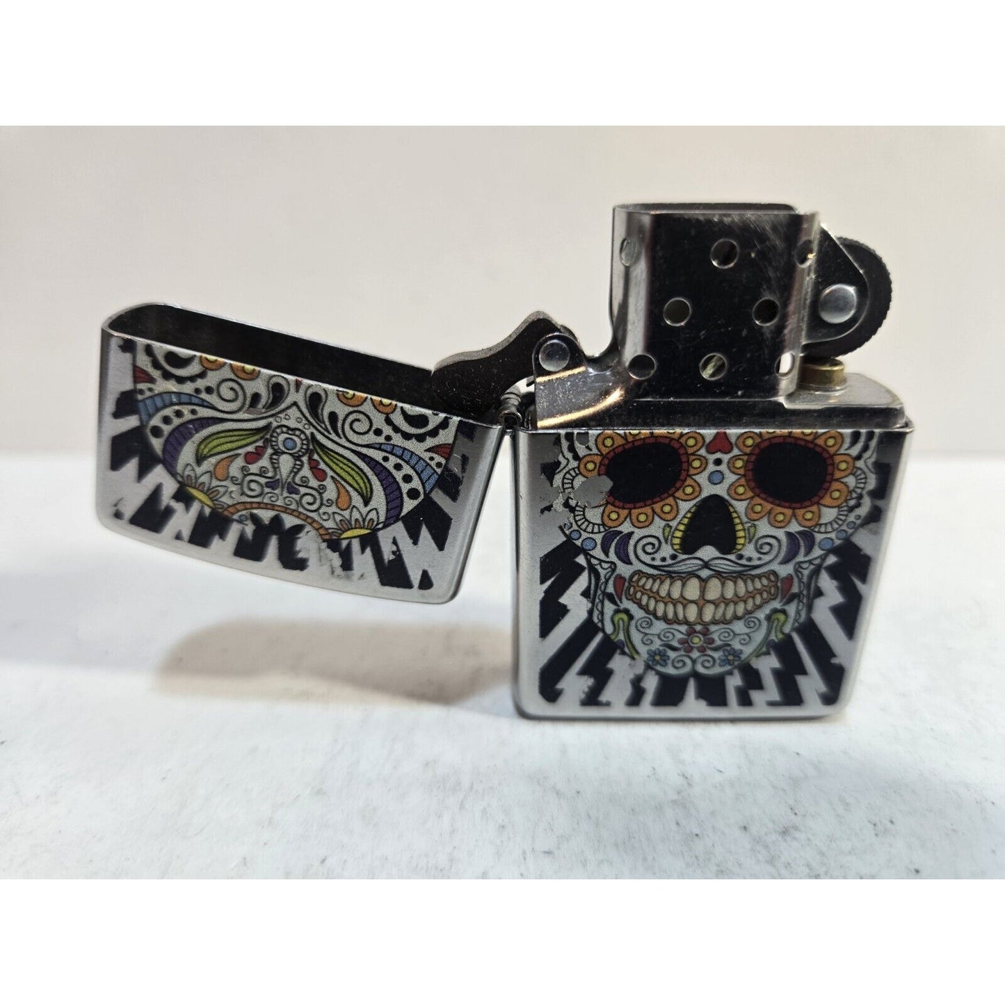 Zippo Genuine Windproof Lighter Sugar Skull Multi Color 7310/33