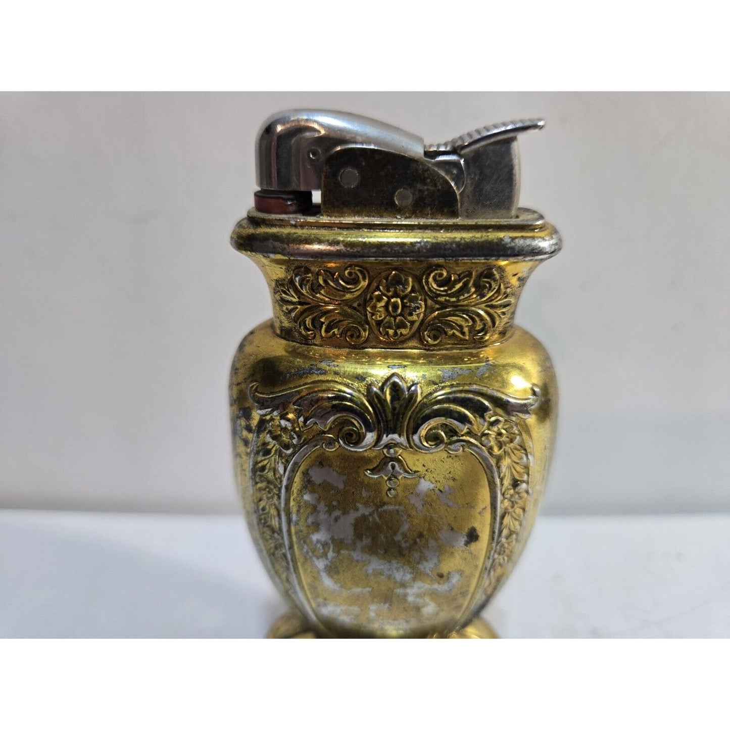 Vintage Working Good Tone EVANS Table Lighter / USA 7680/13