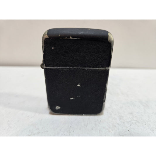 Working Vintage WWII Black Crackle Lighter, Berkeley, 3 barrel hinge 7413/27