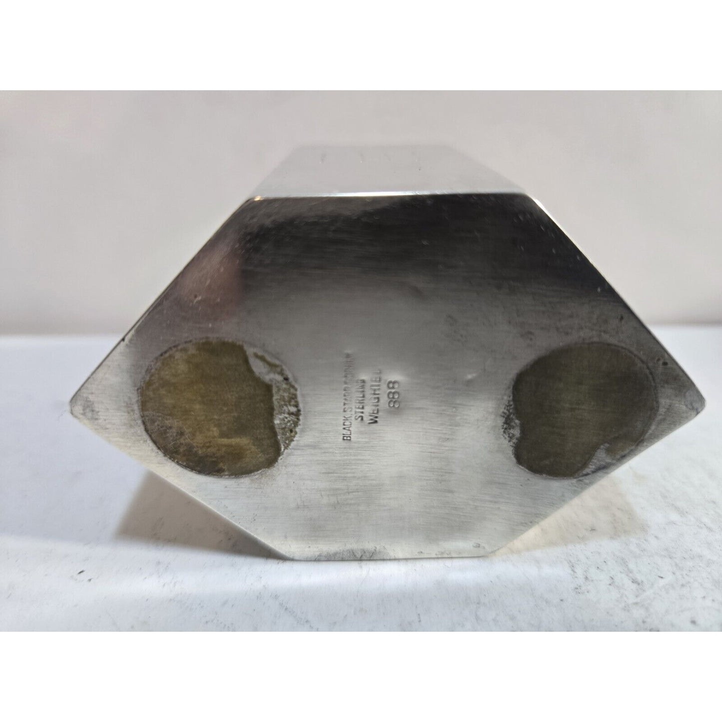 Working VINTAGE BLACK, STARR, GORHAM STERLING SILVER TABLE EVANS LIGHTER 7494/13