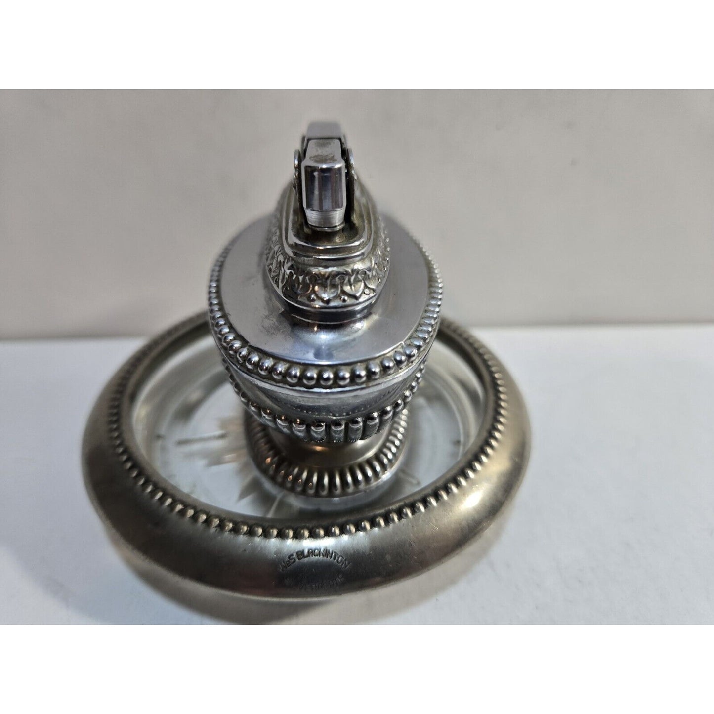 Working Vintage Japanese Omsco Lite Automatic Table Lighter & Ashtray 7615/22