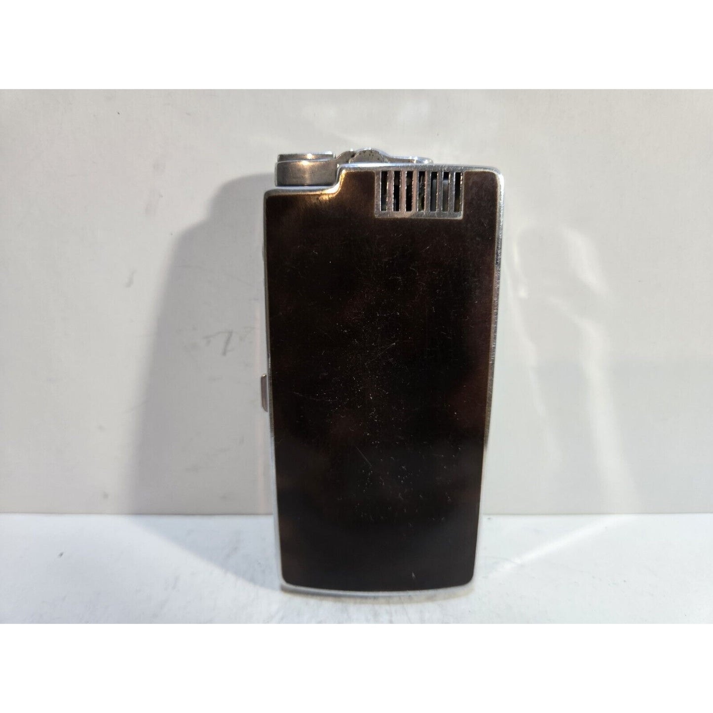 Vintage Working Ronson Pal Cigarette Case Enamel Silver Tone LIGHTER 6819/14