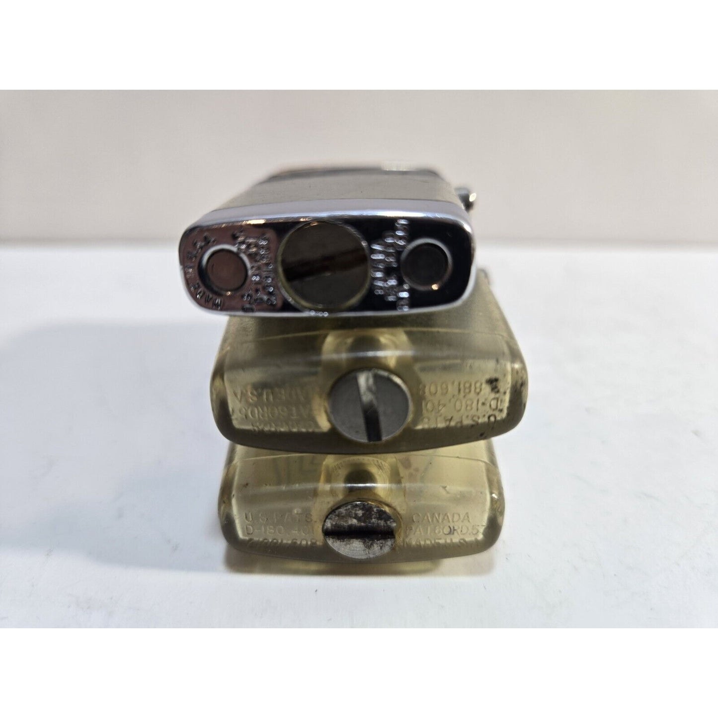 Lot of 3 Scripto VU Vintage Lighters 6990/35