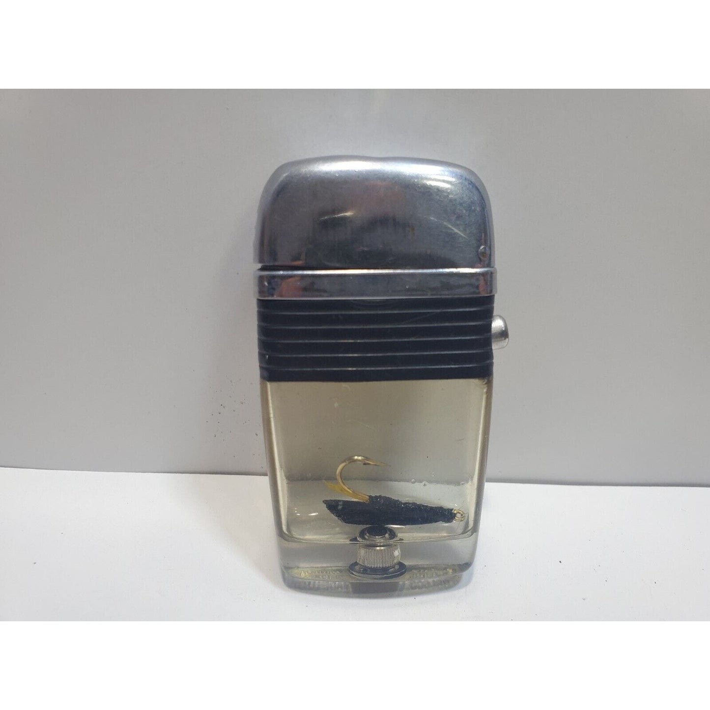 Pipe Working Vintage Scripto Vu Lighter Fly Fishing Hook Lure 6537/29