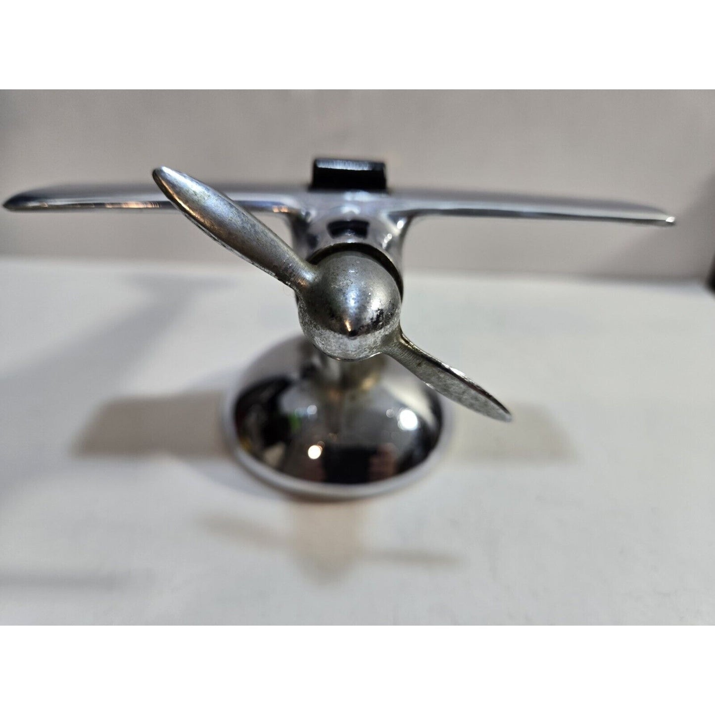 Vintage Working Hamilton Fighter Plane Aircraft Chrome Table Lighter 7080/40