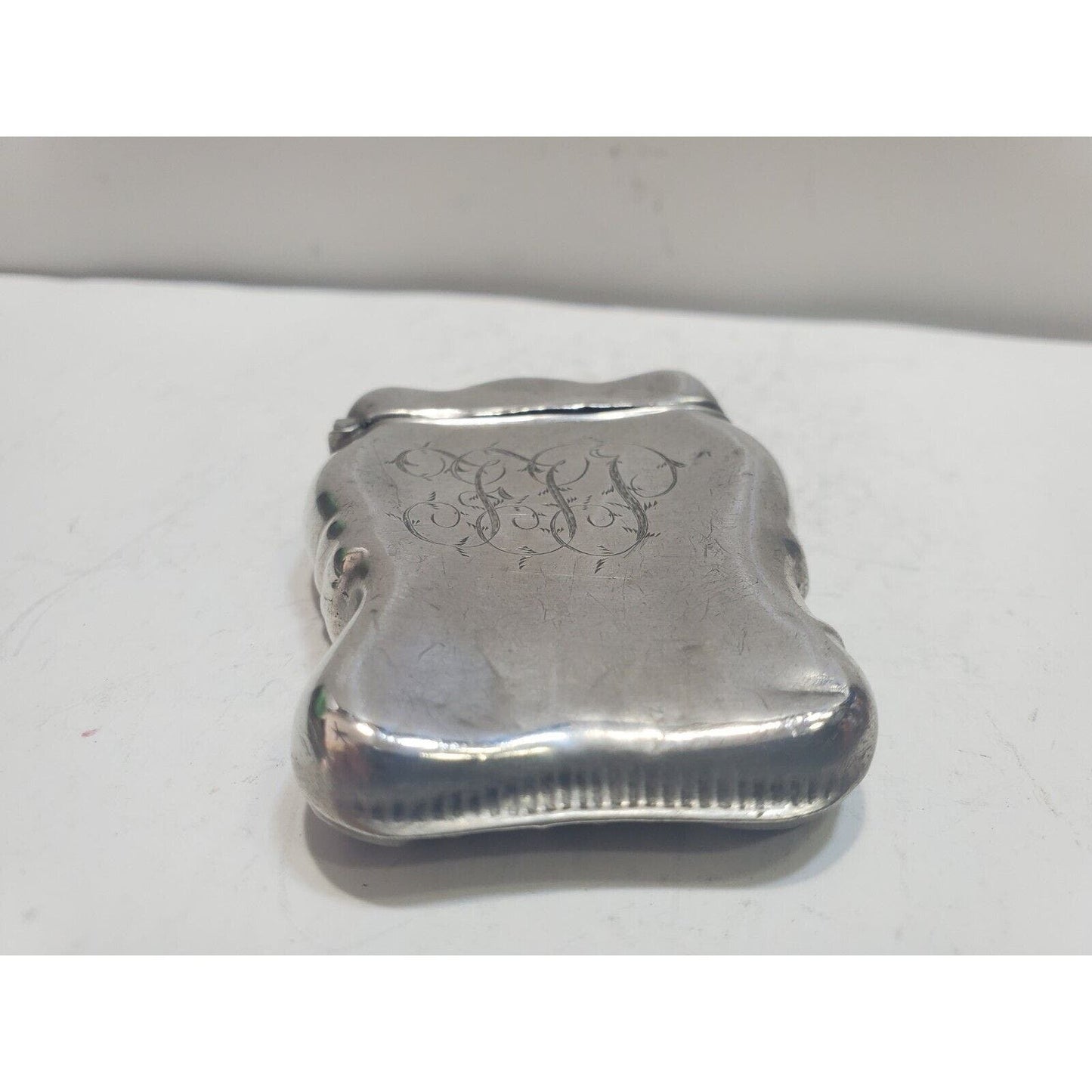 1902 Unger Bros Art Nouveau Nude Sterling Silver Vesta Match Case 6639/3