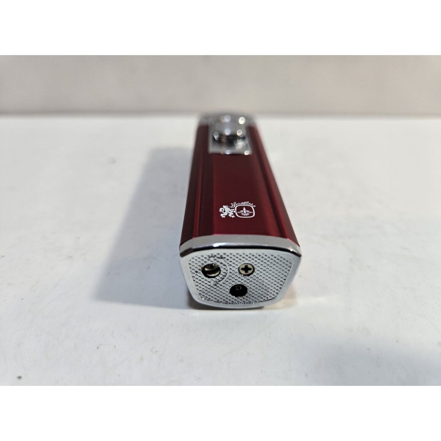 Working COLIBRI TORCH Red & Silver Tone LIGHTER 6924/36