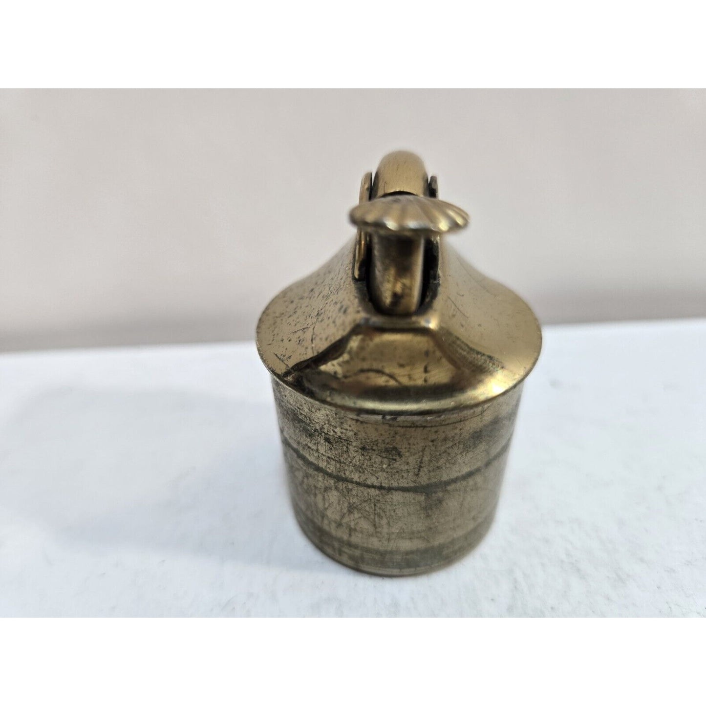 Vintage Working EVANS Brass Table Lighter INSERT Fits 1 1/2" Round Base 7120/22
