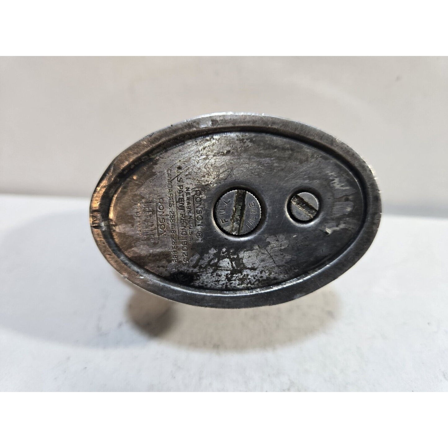 VINTAGE WORKING Ronson Queen Anne Silver Table Lighter 7659/13