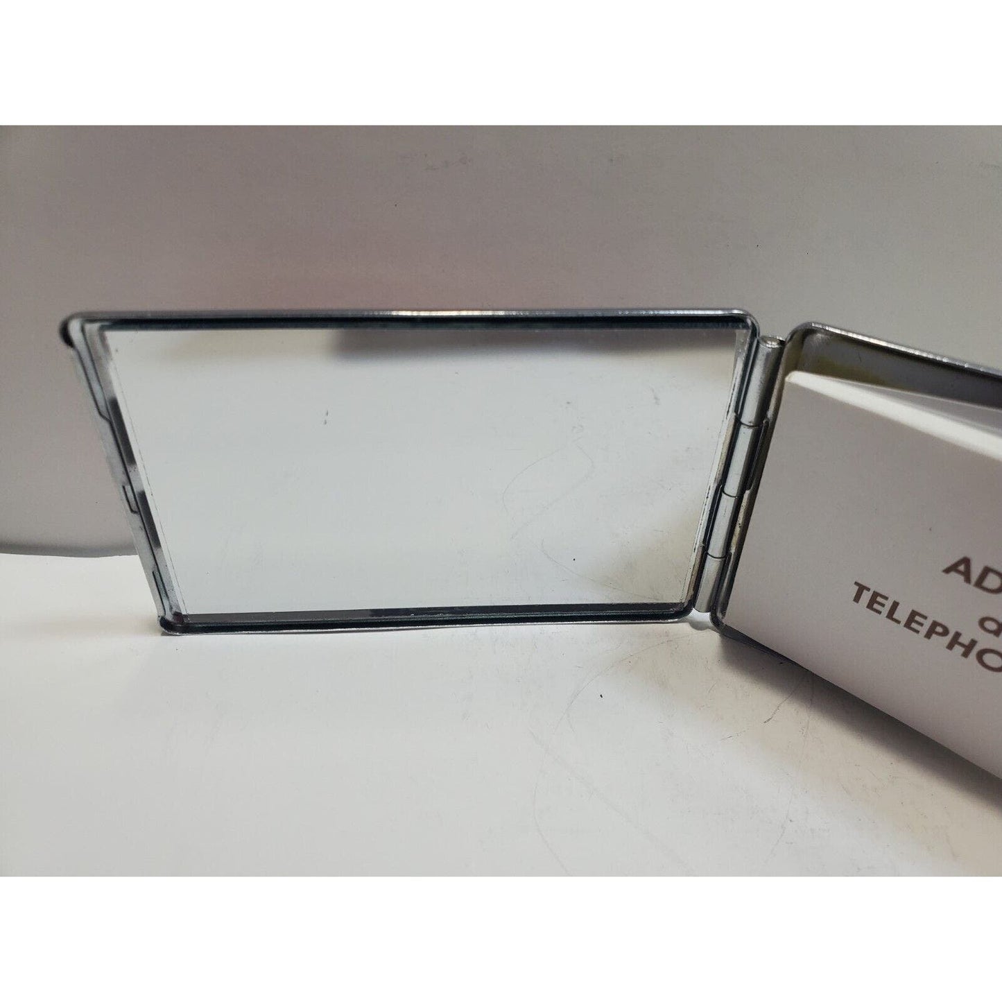 Vintage Pinup Girl Phone Book Mirror Case Risque 4 x 2 1/2" Diamonds 6550/3