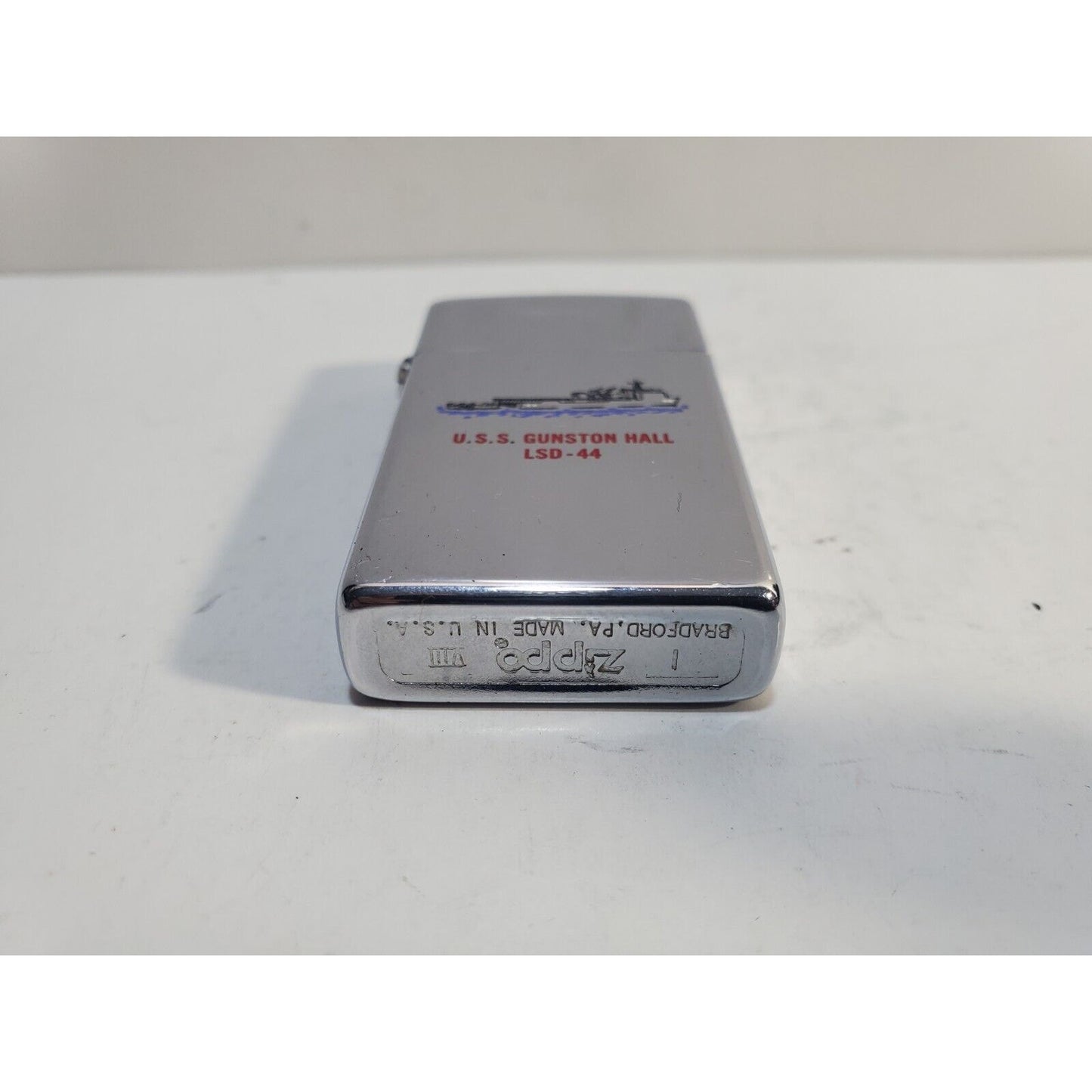 Vintage Working Zippo Lighter USS Gunston Hall LSD-44 6781/33